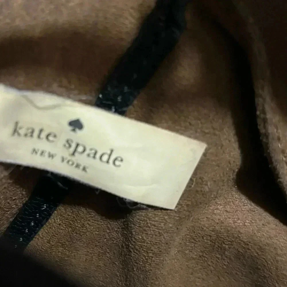 Kate spade black leather shoulder handbag